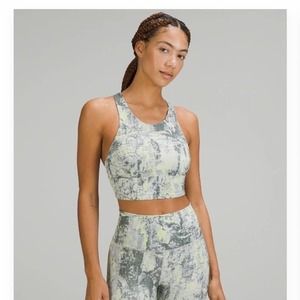 NWT Lululemon Wunder Train Long Line Bra EVERLUX Size 6 C/D Cedar CFSM